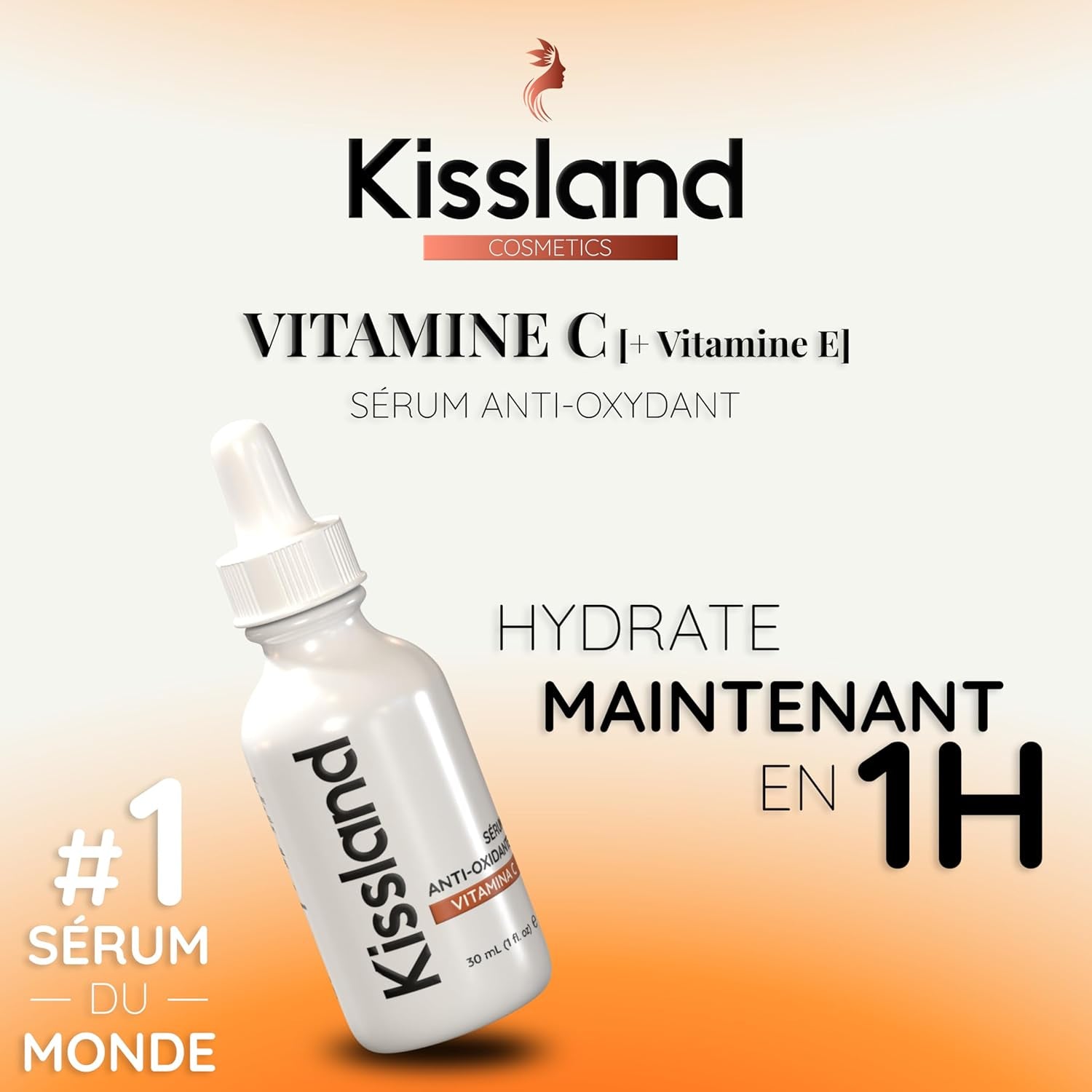 30Ml. BIO Sérum Visage À La Vitamine C/E - Anti-Rides, Anti-Taches, Anti-Âge Et Hydratant - Soin Visage Végétalien - Idéal Également Comme Crème Pour Les Yeux - Vitamine C Serum Visage